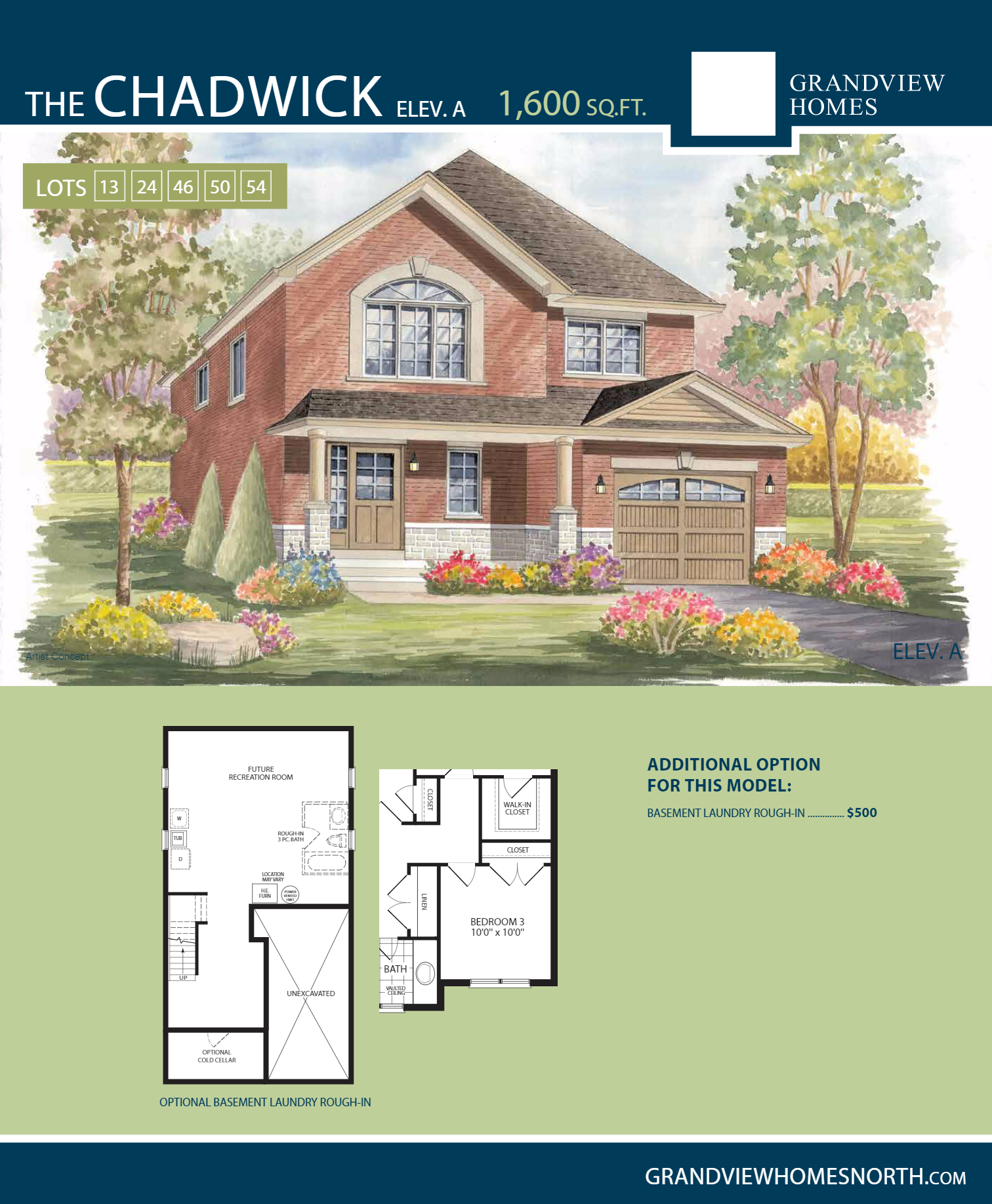 Cromwell Place Chadwick A Floor Plan, Barrie ON Livabl