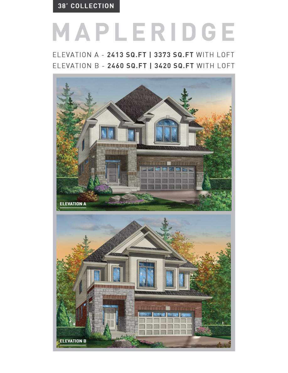 Grasslands of Stauffer Woods Phase II Mapleridge 38' A Floor Plan