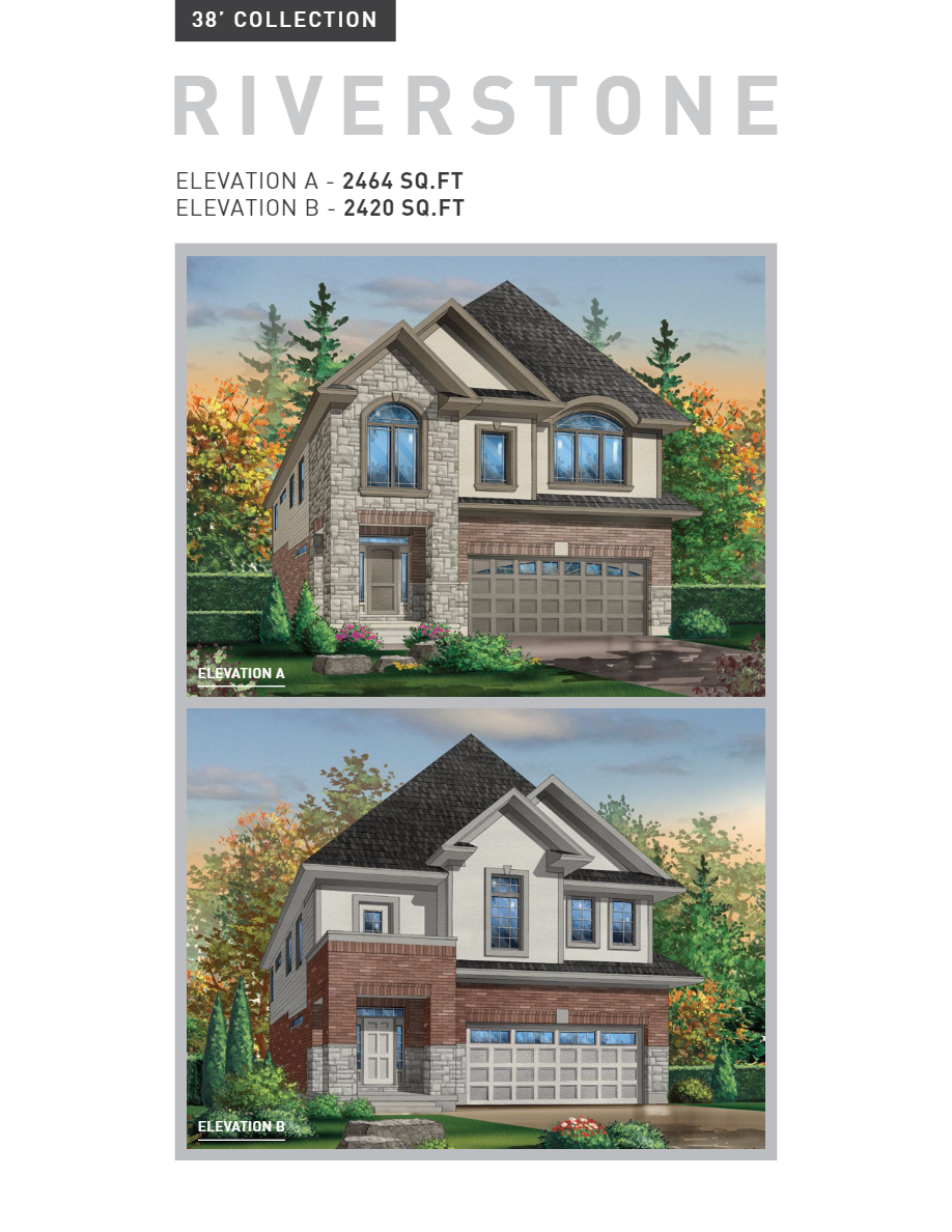 Huron Village Riverstone 38 Floor Plans and Pricing