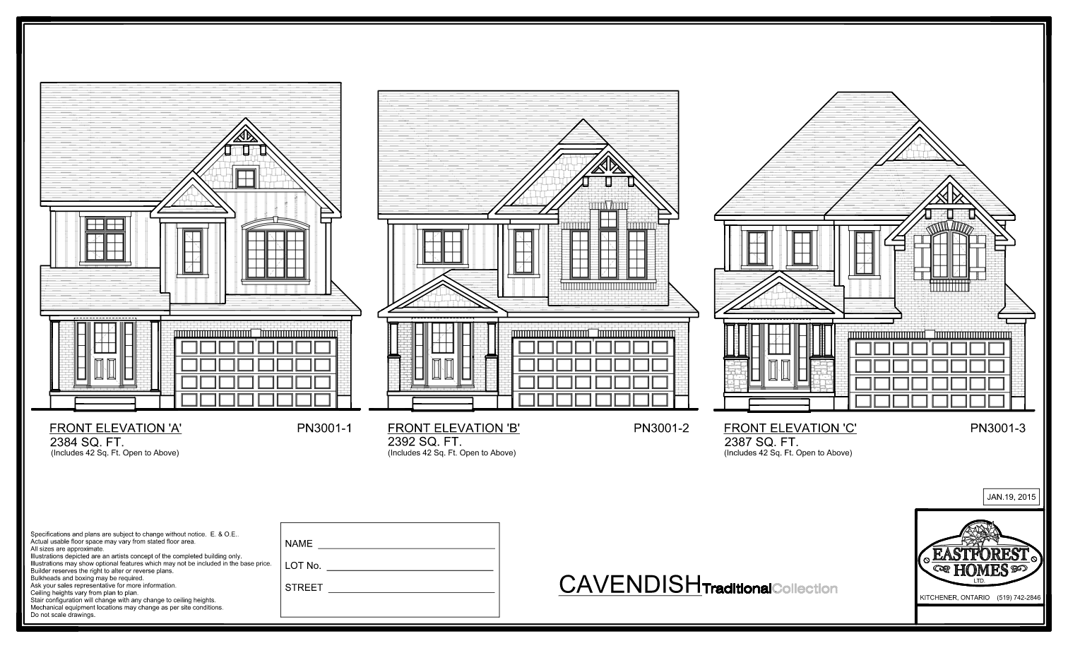 Highland Ridge by Eastforest Homes The Cavendish Floor Plans and
