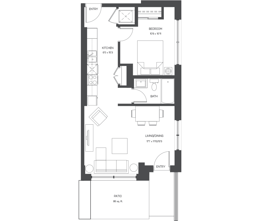 Ezra on Riley Park FL01 Floor Plans and Pricing