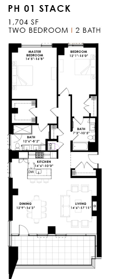 Sepia at Ink Block | PH 01 Stack | Floor Plans and Pricing