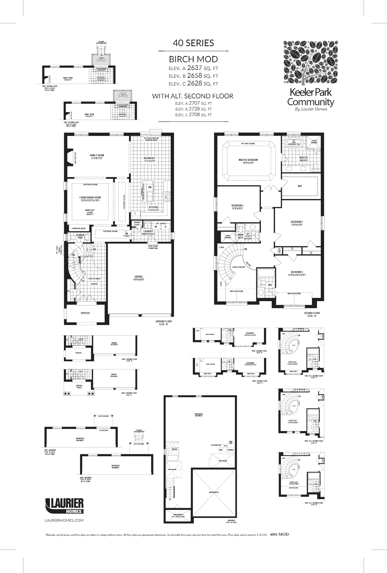 Keeler Park Birch Mod B Floor Plan, Toronto ON Livabl