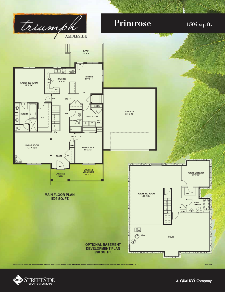 Ambleside Primrose Floor Plan, Edmonton AB Livabl