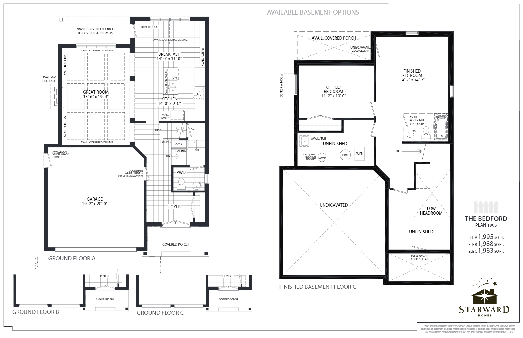 Country Ridge Estates The Bedford Floor Plans and Pricing