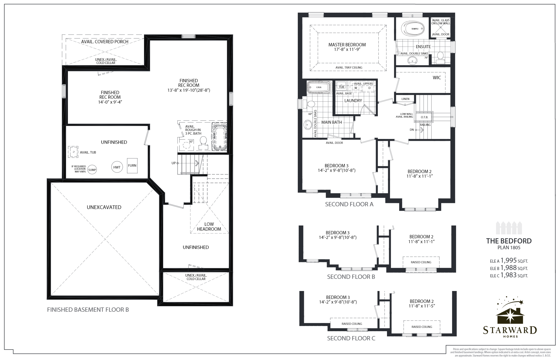 Country Ridge Estates The Bedford Floor Plans and Pricing