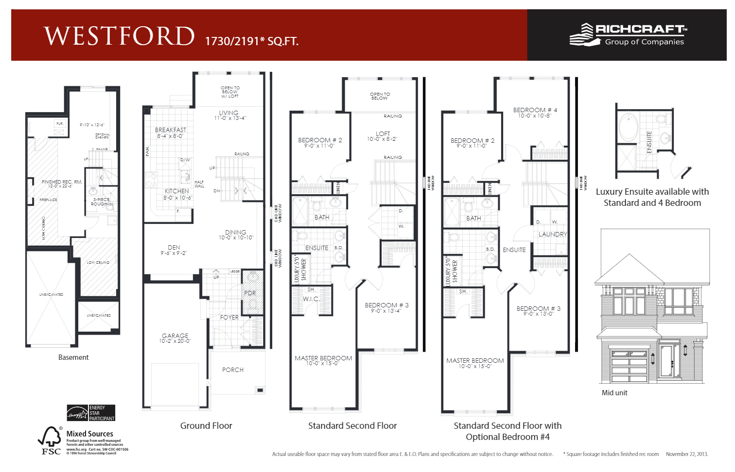 Fernbank Crossing Westford Floor Plan, Ottawa ON Livabl