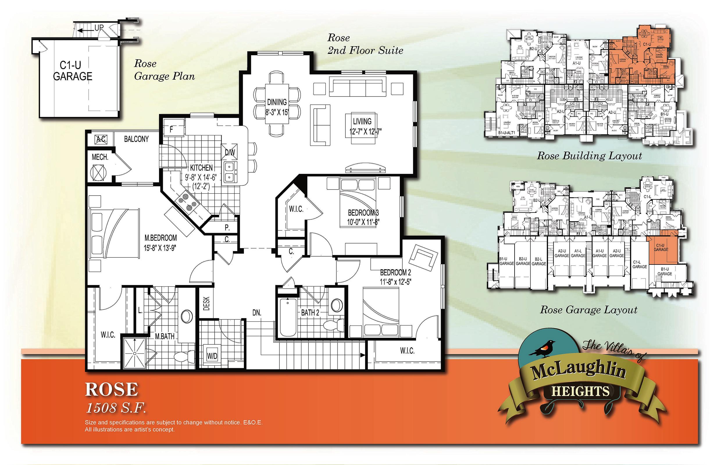The Villas of McLaughlin Heights Rose Floor Plans and Pricing