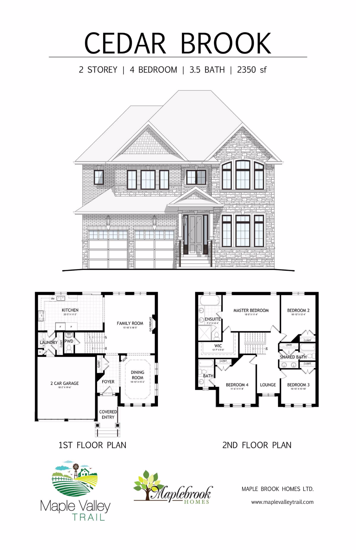 Maple Valley Trail Cedar Brook Floor Plan, Uxbridge ON Livabl