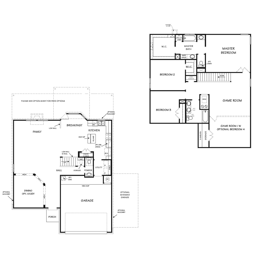 Niagara floor plan at Sendero Springs in Waco, TX