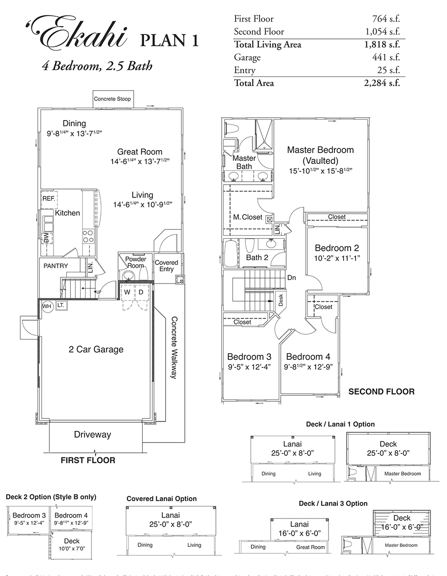 Kahiwelo at Makakilo Ekahi Plan 1 Floor Plan, Makakilo HI Livabl