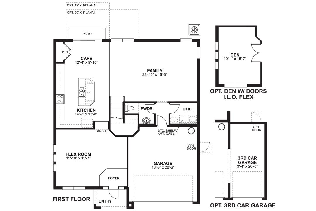 KBar Ranch Laurel Vista Estate Solana II (model) Floor Plans