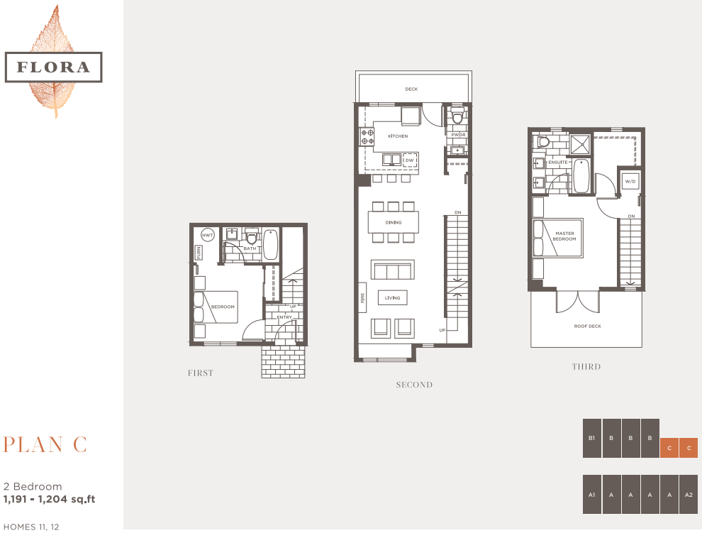 Flora by Listraor Homes C Floor Plan, Vancouver BC Livabl