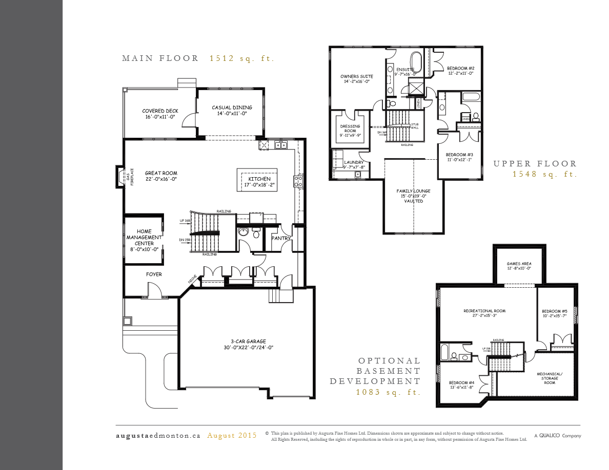 Jensen Lakes Shaughnessy Floor Plans and Pricing