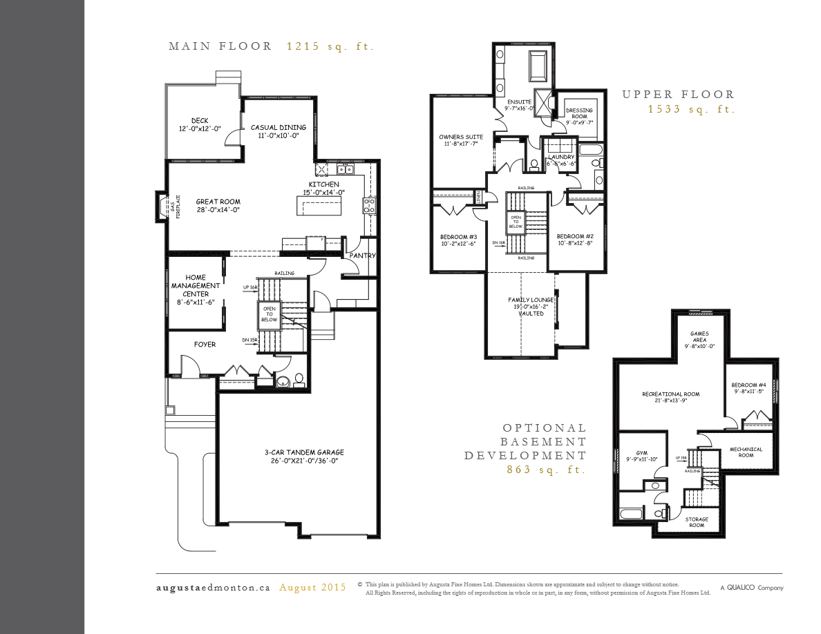 Jensen Lakes Stratford Floor Plans and Pricing