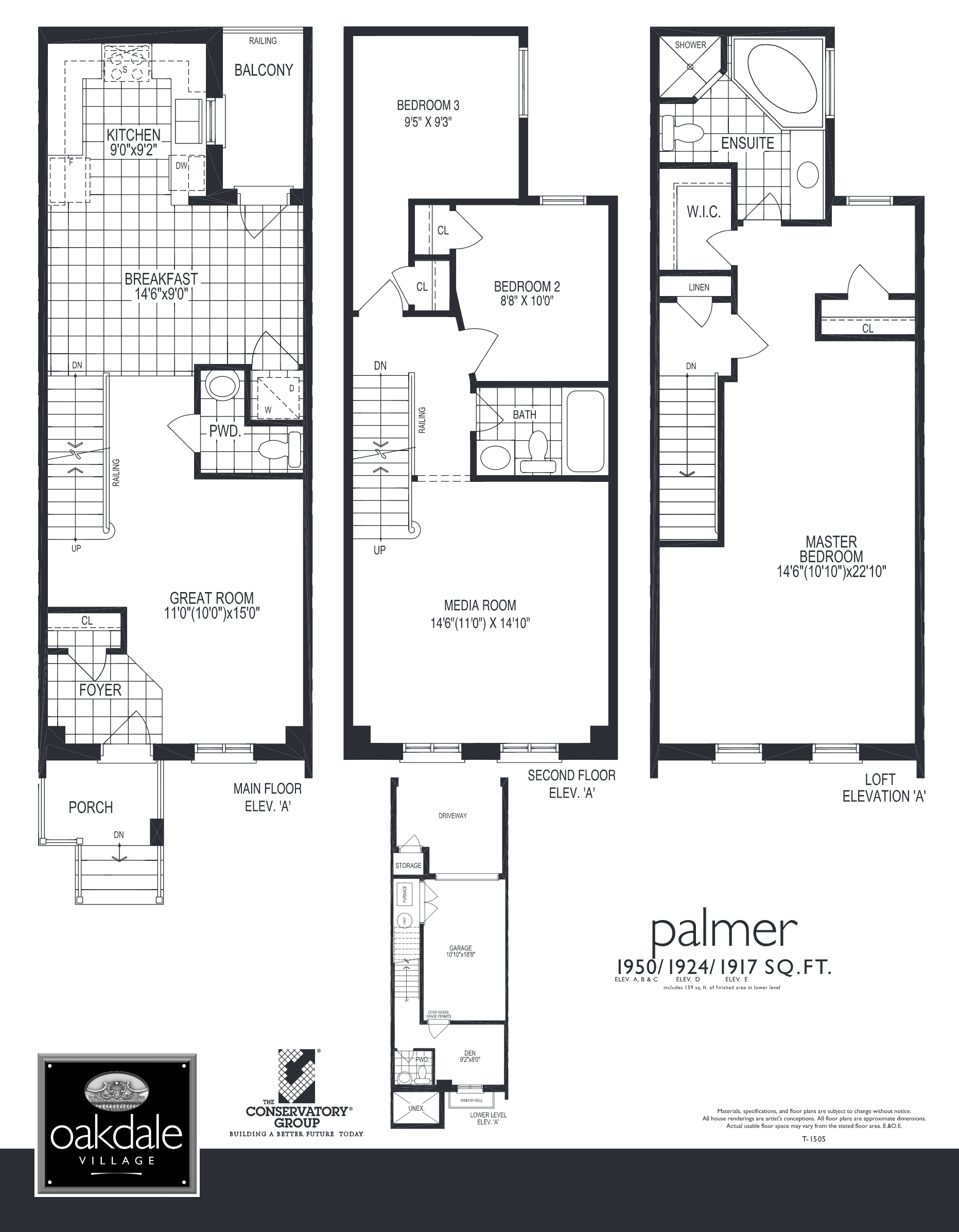 Oakdale Village Palmer Floor Plan, Toronto ON Livabl