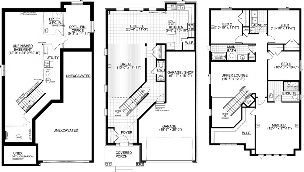 Huron Village by Eastforest Homes The Branson Floor Plan, Kitchener