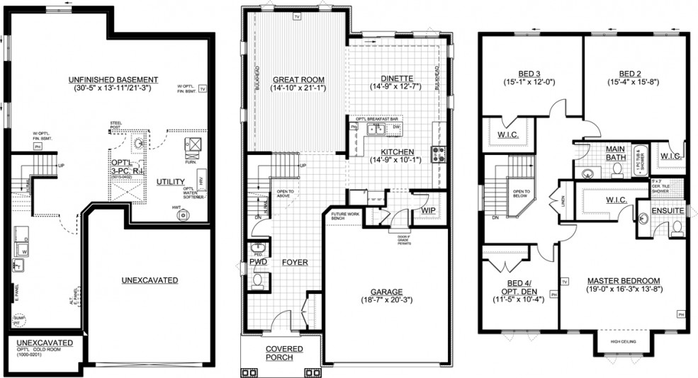 Huron Village by Eastforest Homes The Tilia Floor Plan, Kitchener ON