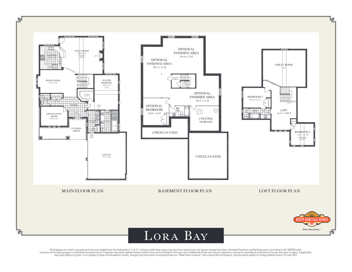 Cottages at Lora Bay Nairn w/ Loft Floor Plans and Pricing
