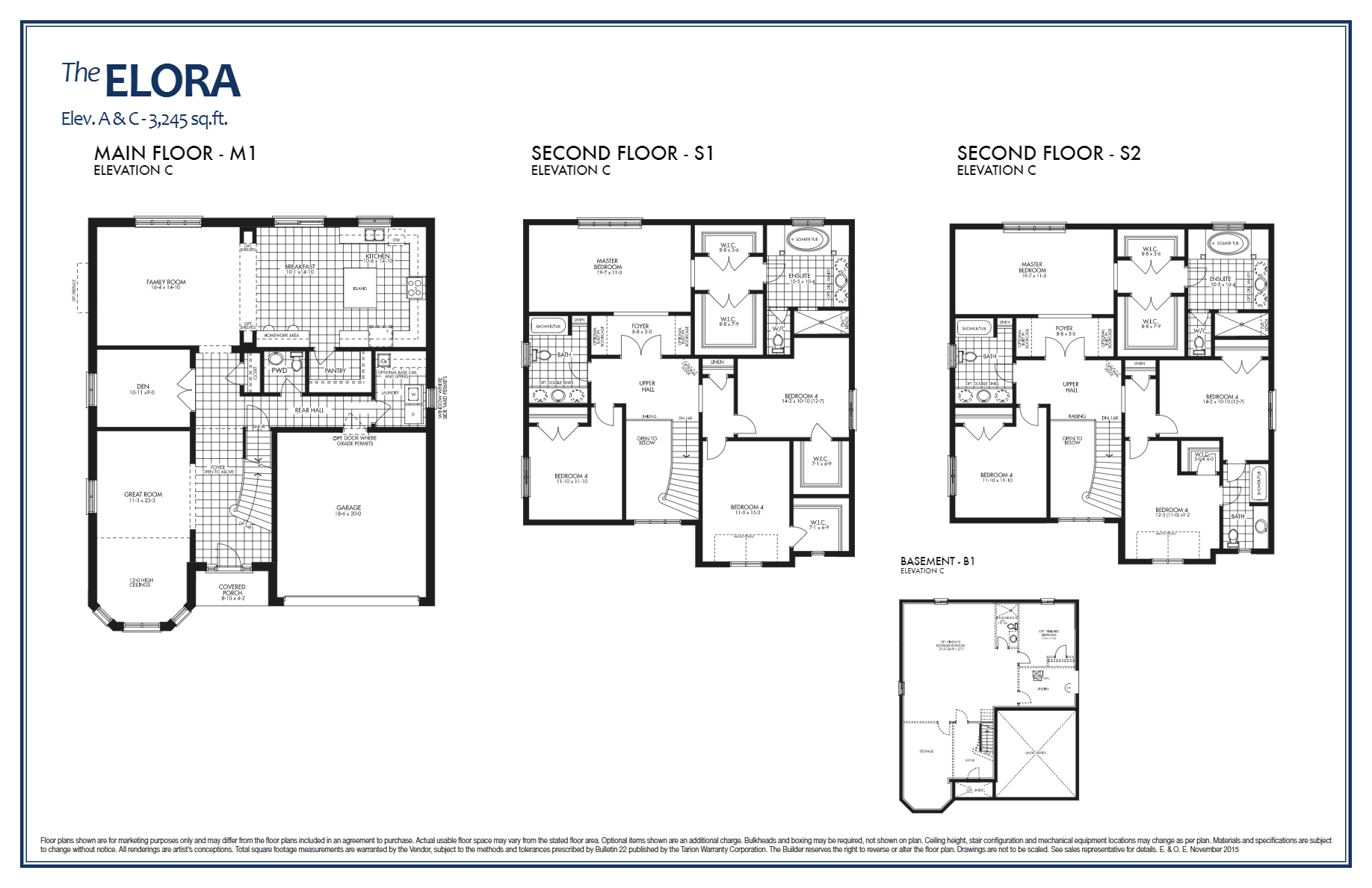 Simply Grand The Elora Floor Plans and Pricing