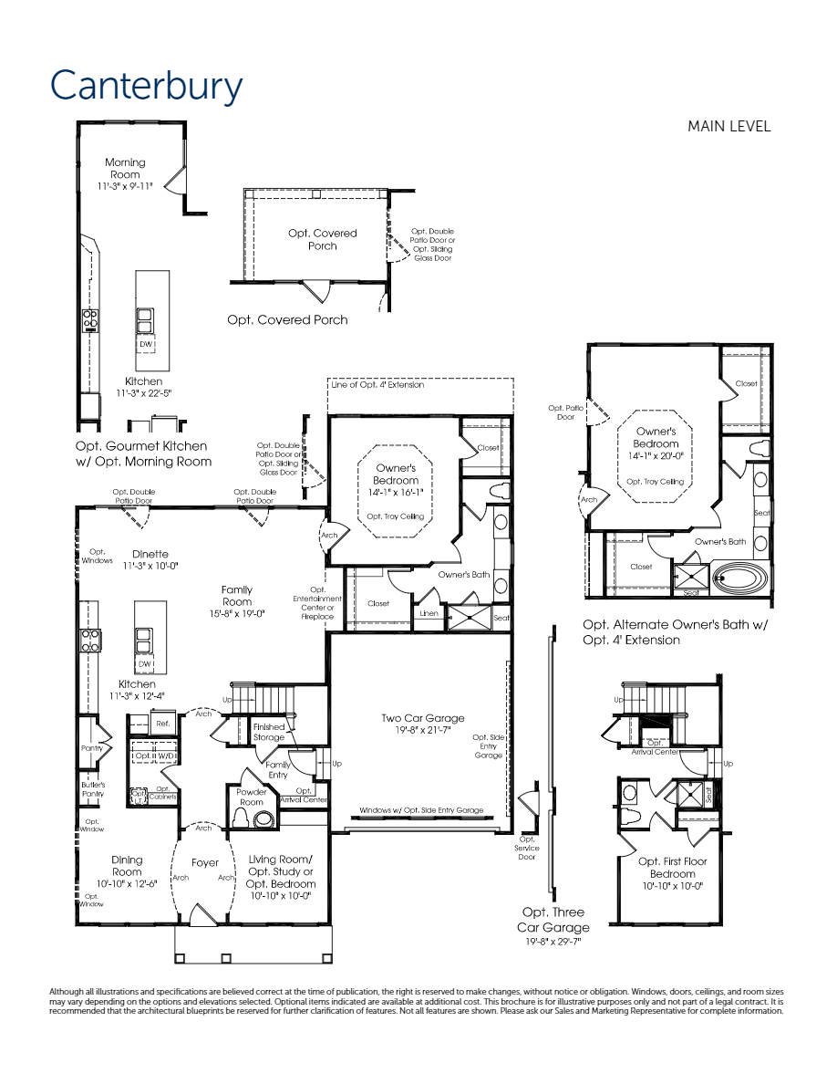 Canterbury floor plan at Stream Valley Manor in Franklin, TN
