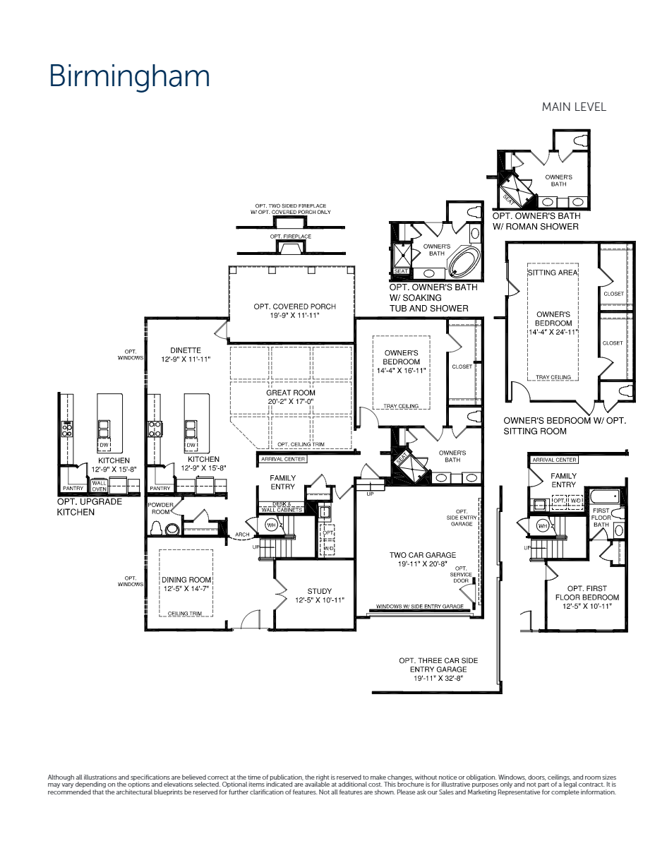 Birmingham floor plan at Stream Valley Manor in Franklin, TN