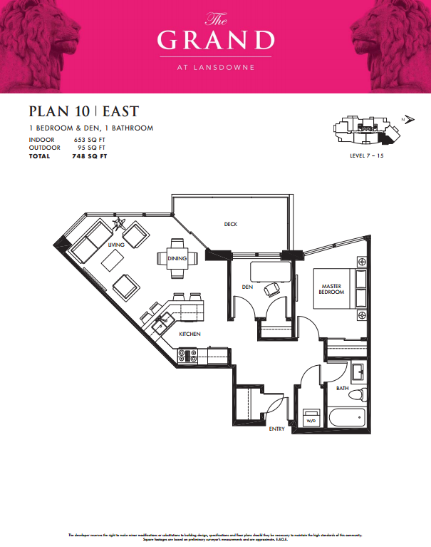 The Grand at Lansdowne Condos 1310 Floor Plans and Pricing