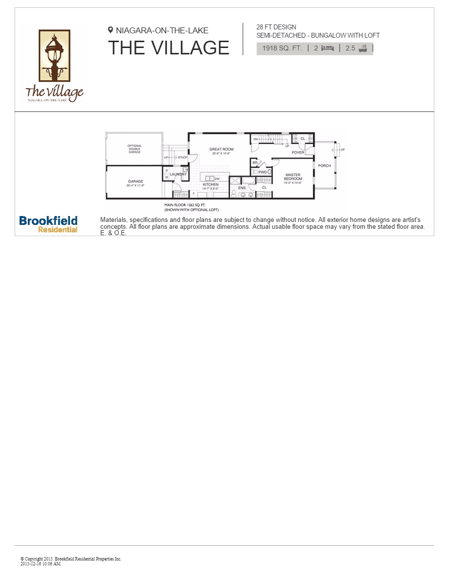 The Village by Brookfield Homes Addison B Lot 134 Floor Plans and Pricing