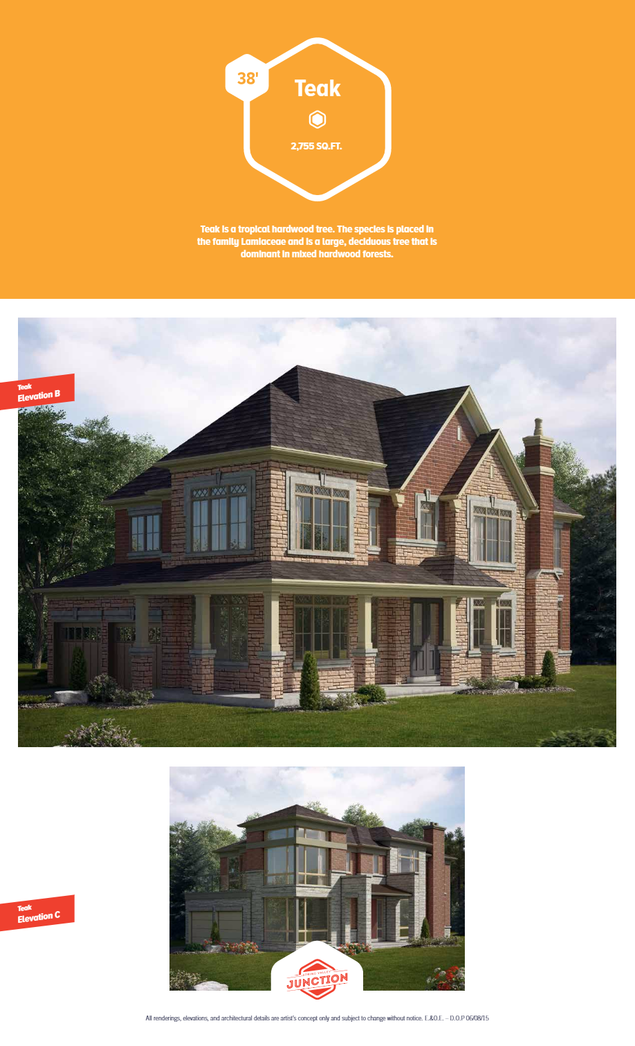 Spring Valley Junction The Teak Floor Plan, Brampton ON Livabl