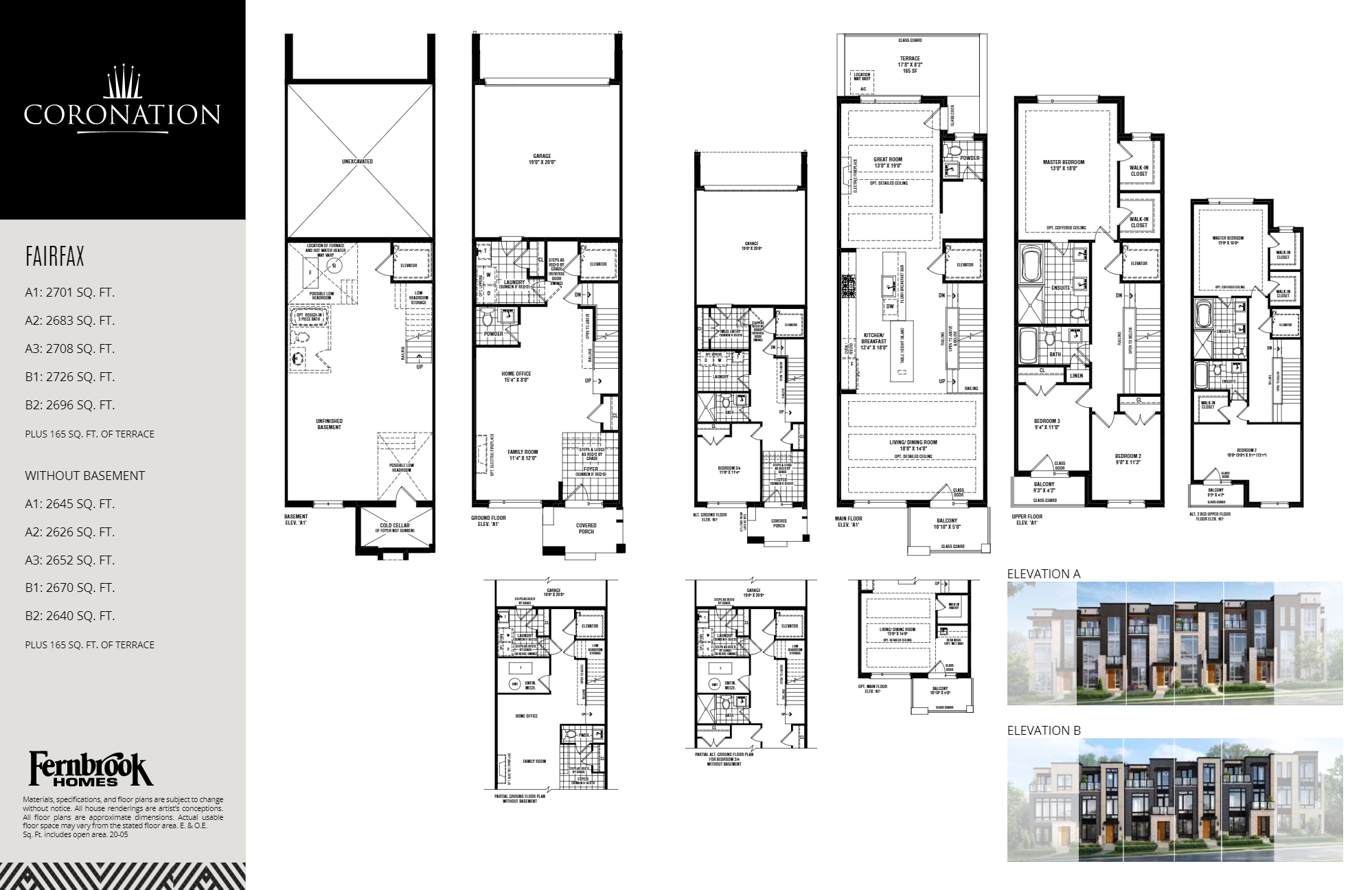 Coronation Fairfax Floor Plan, Vaughan ON Livabl