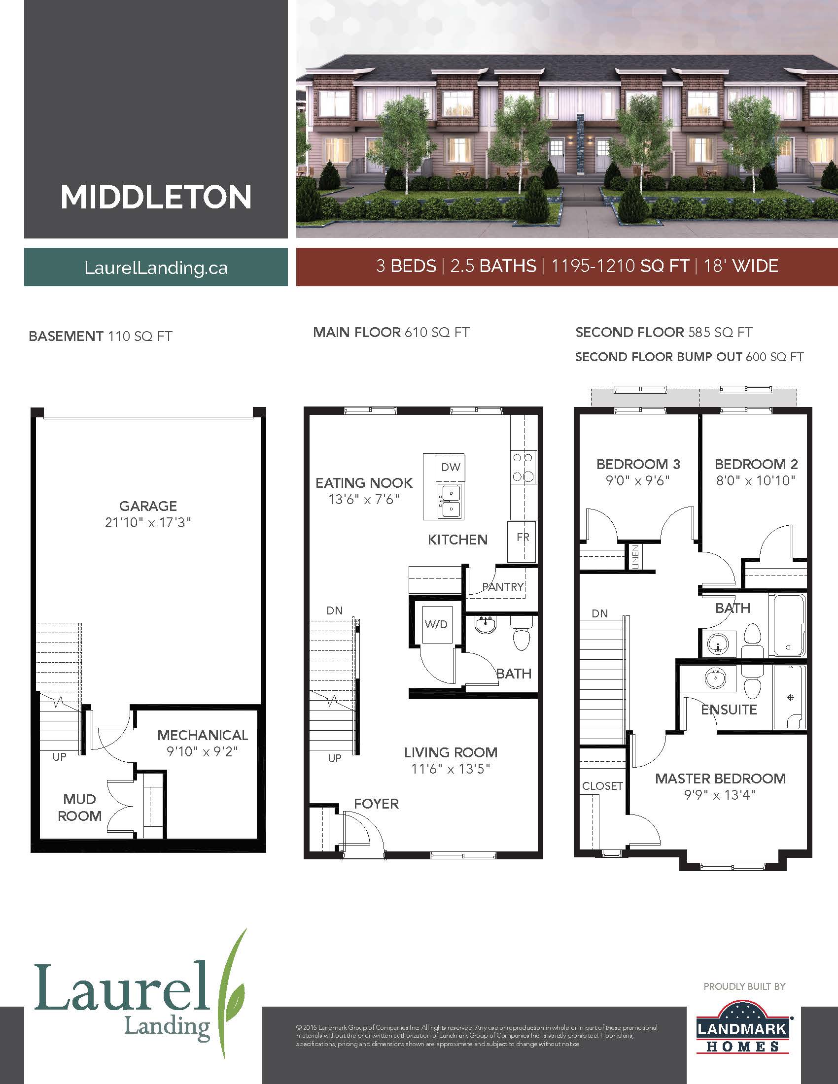 Laurel Landing Middleton Floor Plans and Pricing