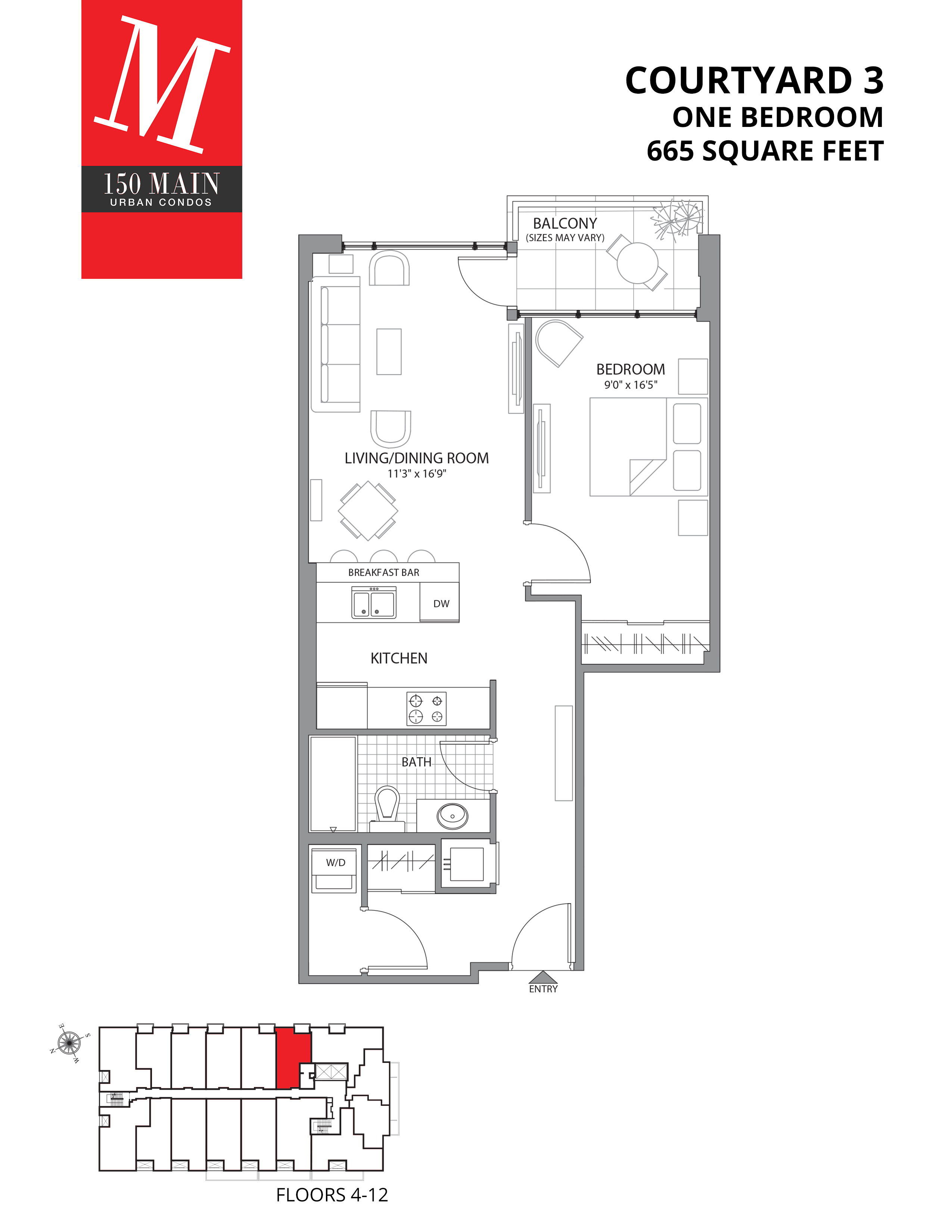 150 Main Street West The Courtyard 3 Floor Plan, Hamilton ON Livabl