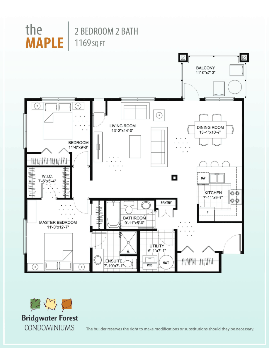 Bridgwater Forest North Condominiums Maple Floor Plans and Pricing
