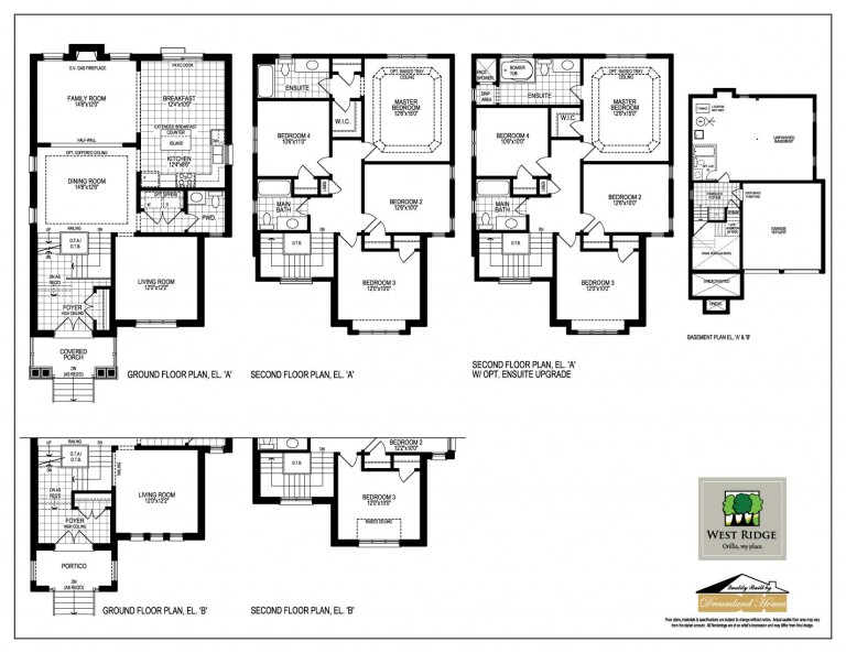 Huron floor plan at West Ridge Trailside in Orillia, ON