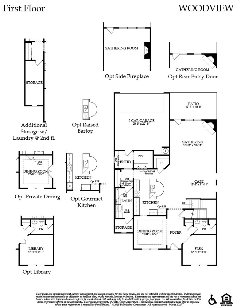 Oakmont at Crabapple Woodview Rear Entry Garage Floor Plans and