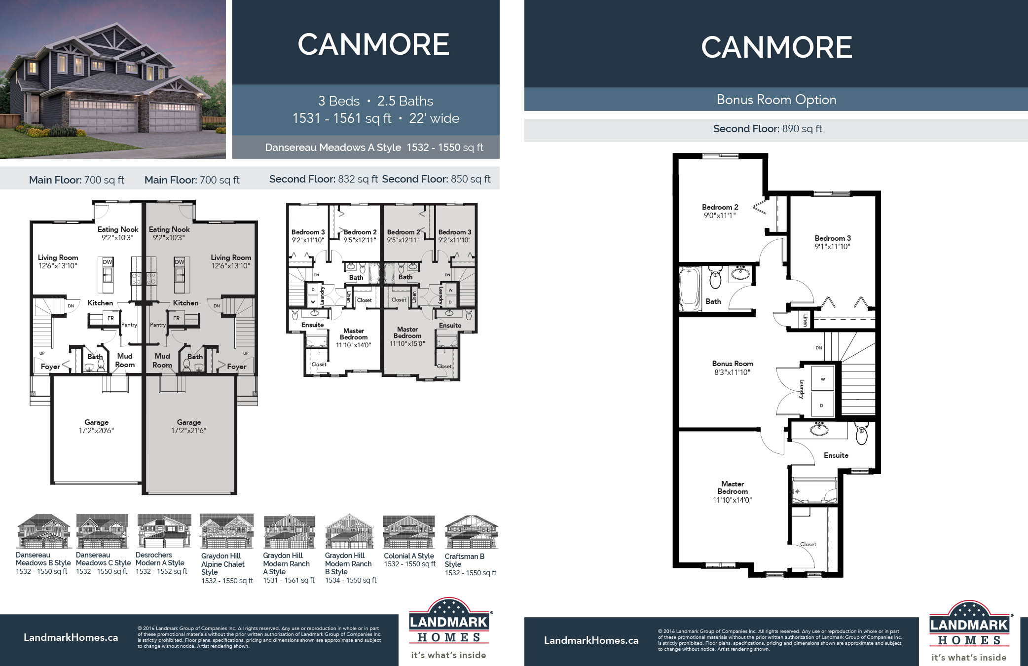 Desrochers Villages Canmore Floor Plan, Edmonton AB Livabl