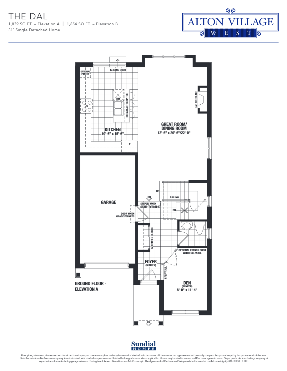 Alton Village West The Dal Floor Plans and Pricing