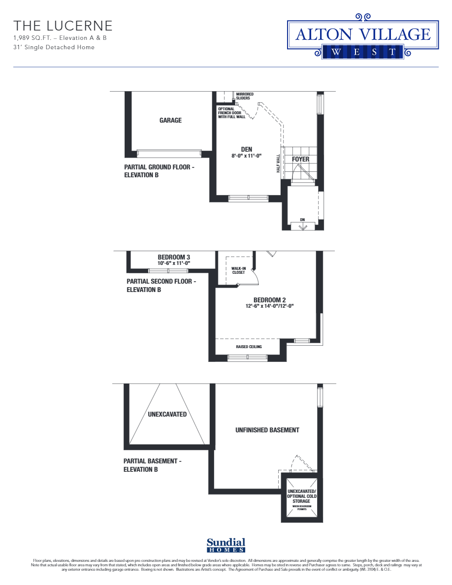 Alton Village West The Lucerne Floor Plan, Burlington ON Livabl