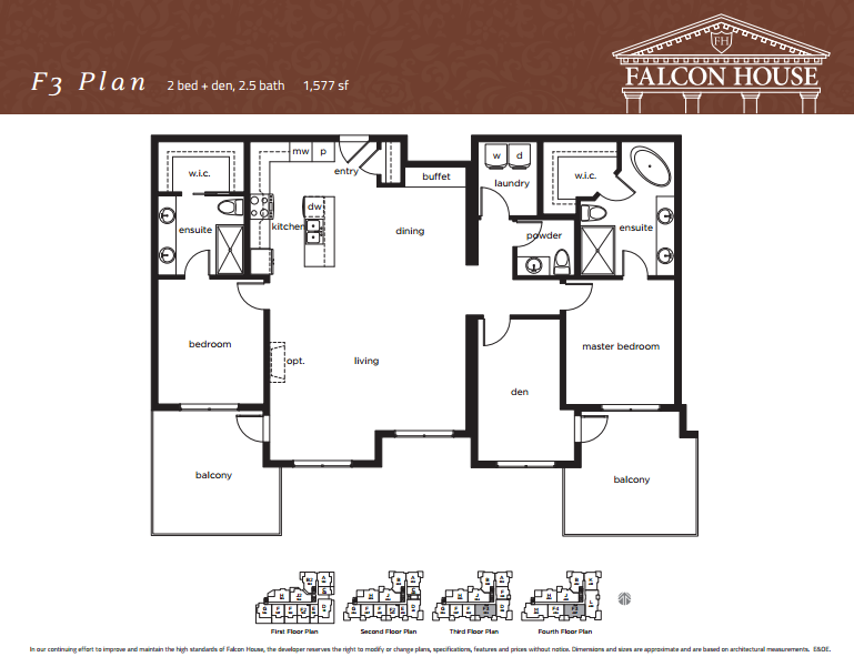 Falcon House F3 Floor Plans and Pricing