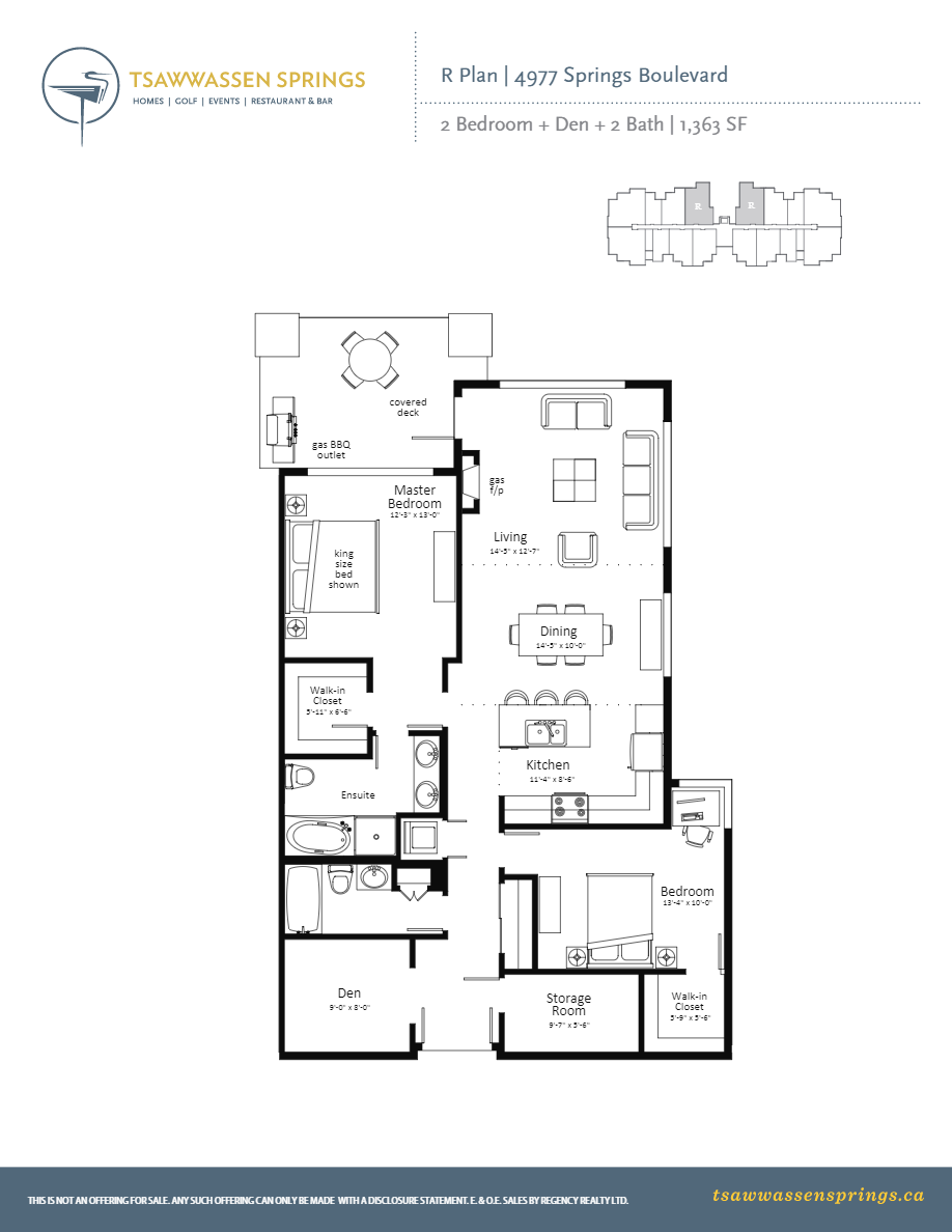 Tsawwassen Springs R Floor Plan, Delta BC Livabl