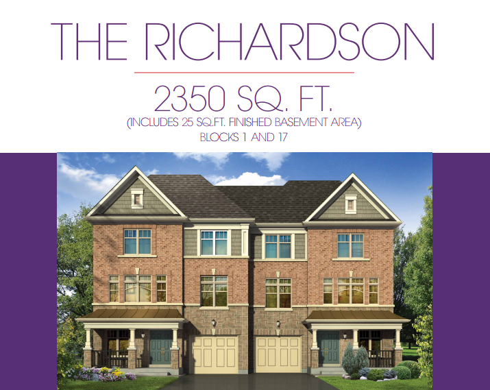 Highland Creek Village The Richardson Floor Plan, Toronto ON Livabl