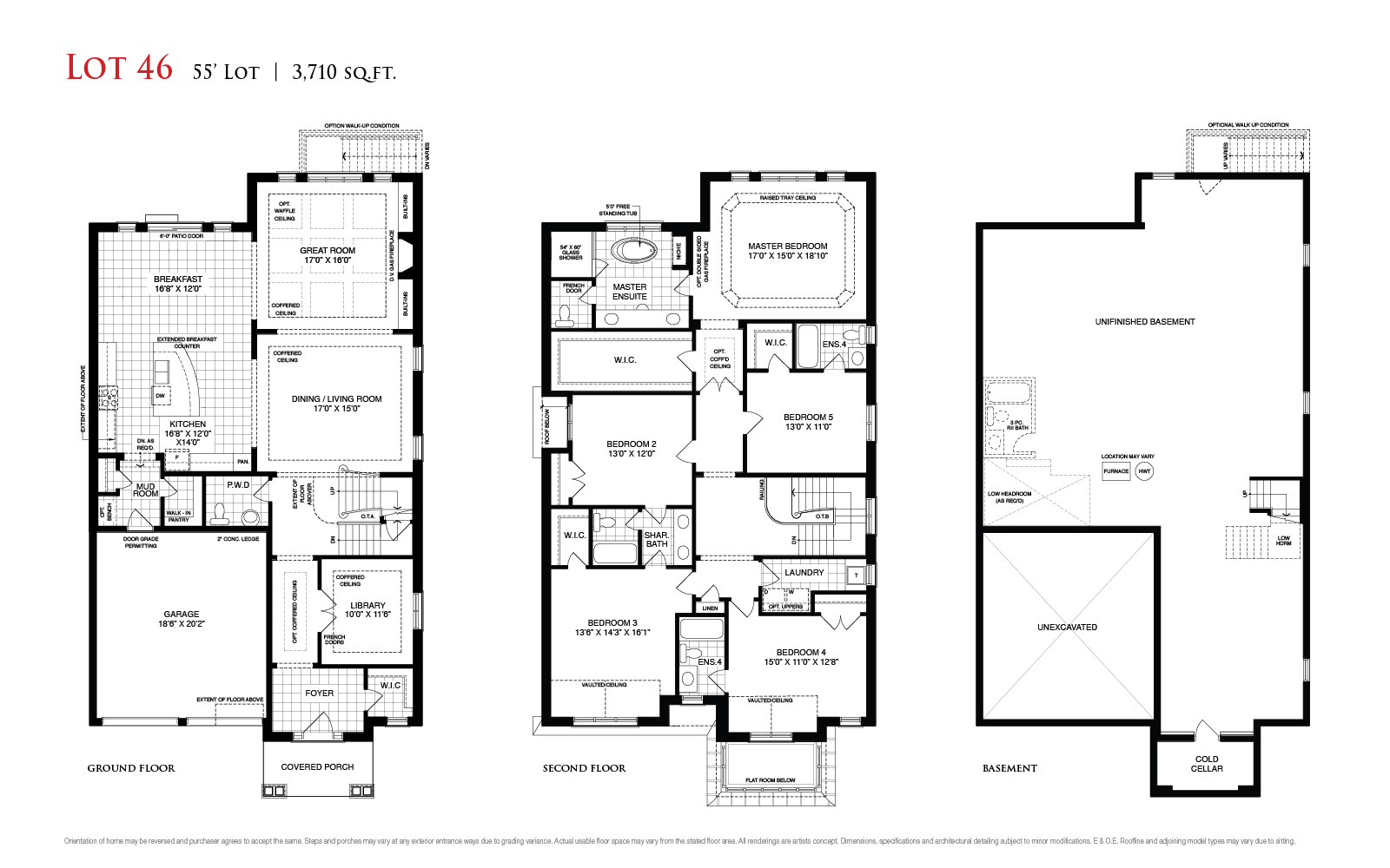 Hallett Homes Mississauga Phase 2 Lot 46 Floor Plans and Pricing
