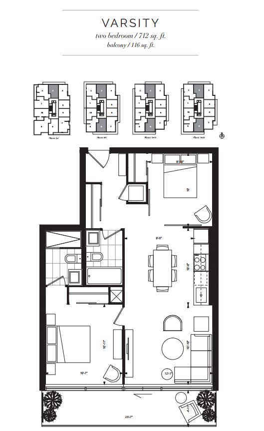 AYC Condos Varsity Floor Plan, Toronto ON Livabl