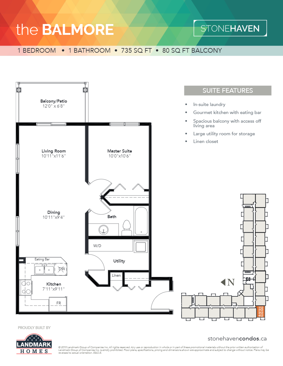 The Village at Walker Lakes Balmore Floor Plan, Edmonton AB Livabl