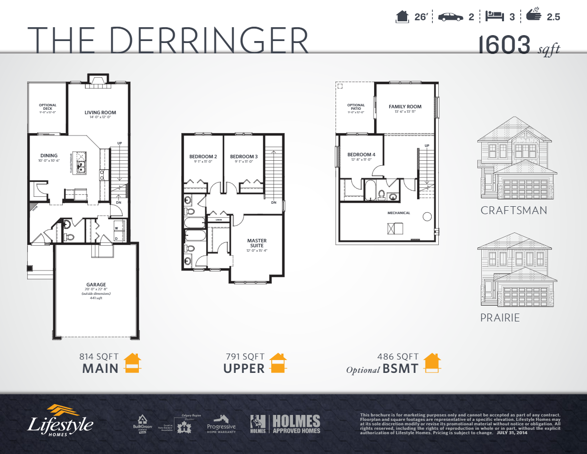 Drake Landing The Derringer Floor Plan, Okotoks AB Livabl