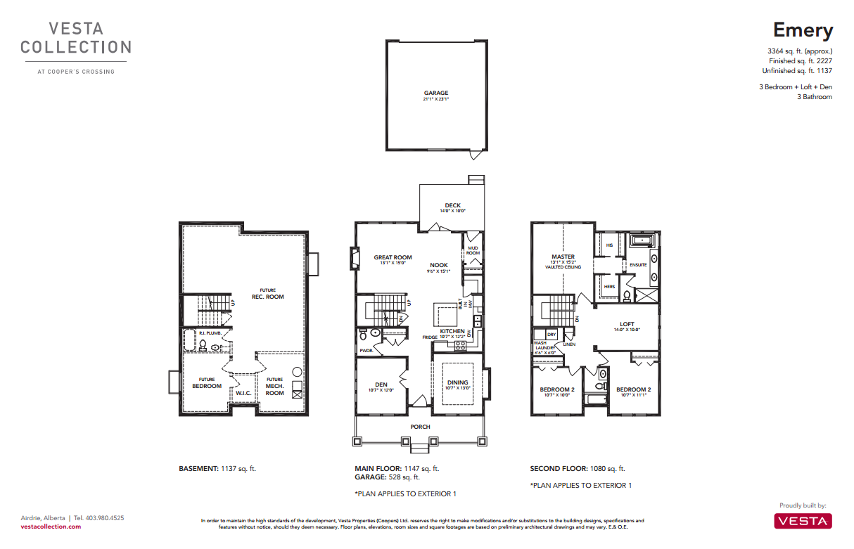 Cooper's Crossing Emery Floor Plans and Pricing