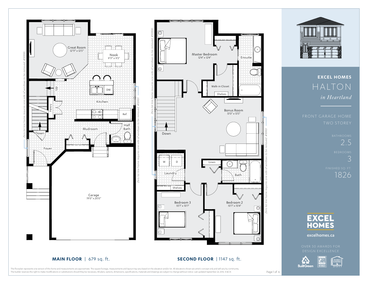 Heartland Halton Floor Plan, Cochrane AB Livabl