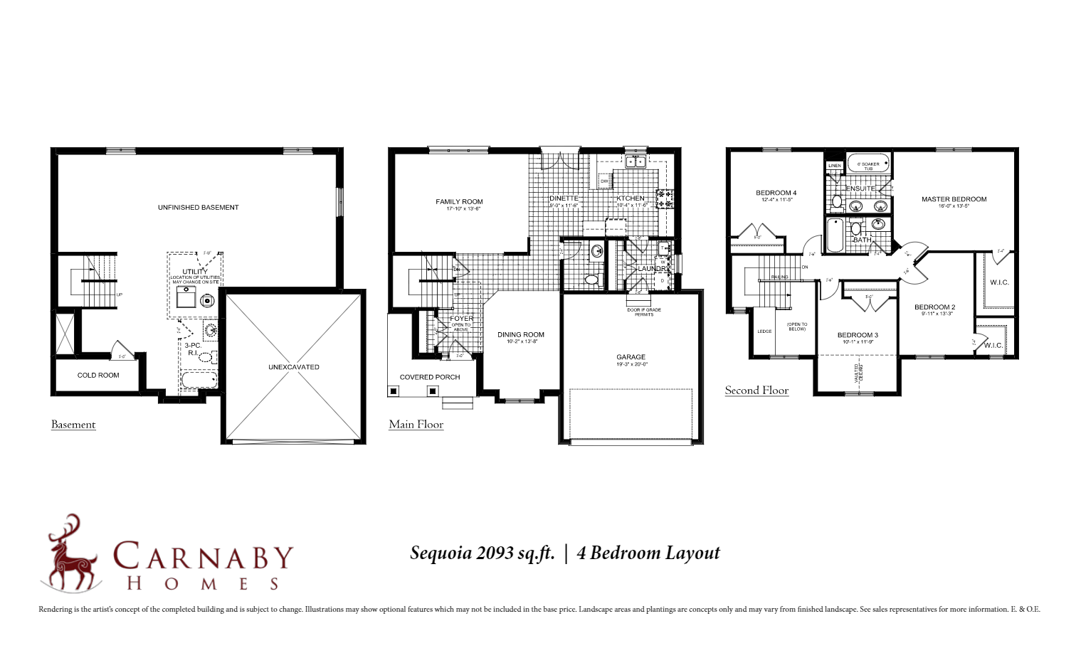 Uplands North III by Carnaby Homes The Sequoia Floor Plan, London ON