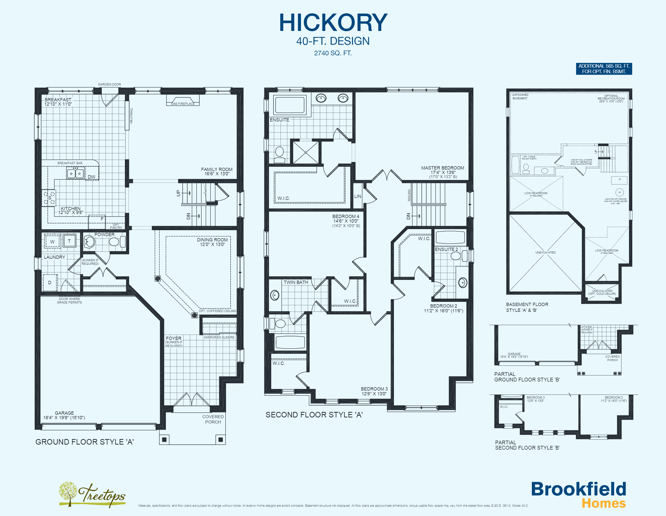The Treetops Hickory Floor Plans and Pricing