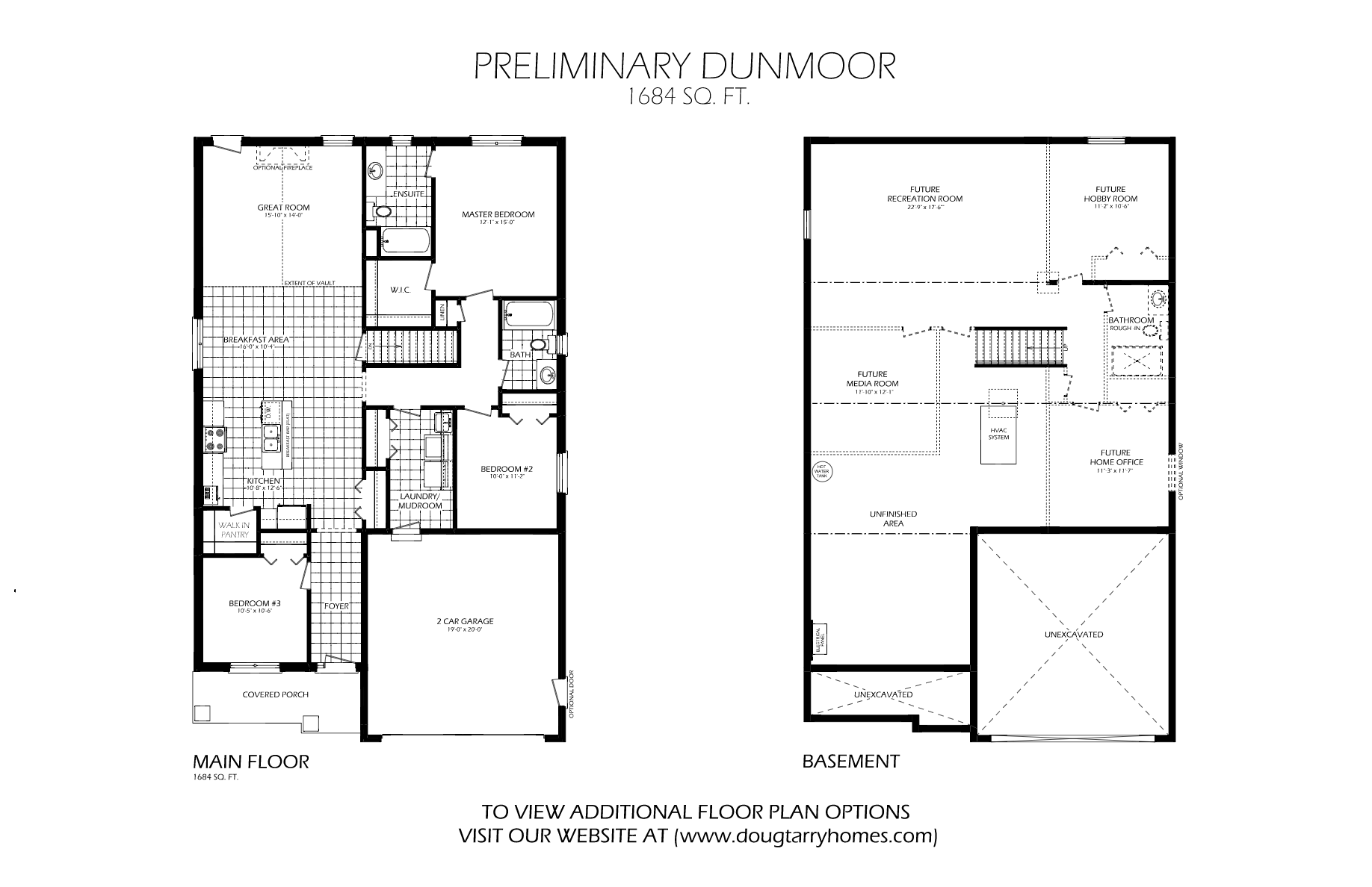 Bradley Park by Doug Tarry Homes The Dunmoor Floor Plan, Aylmer ON